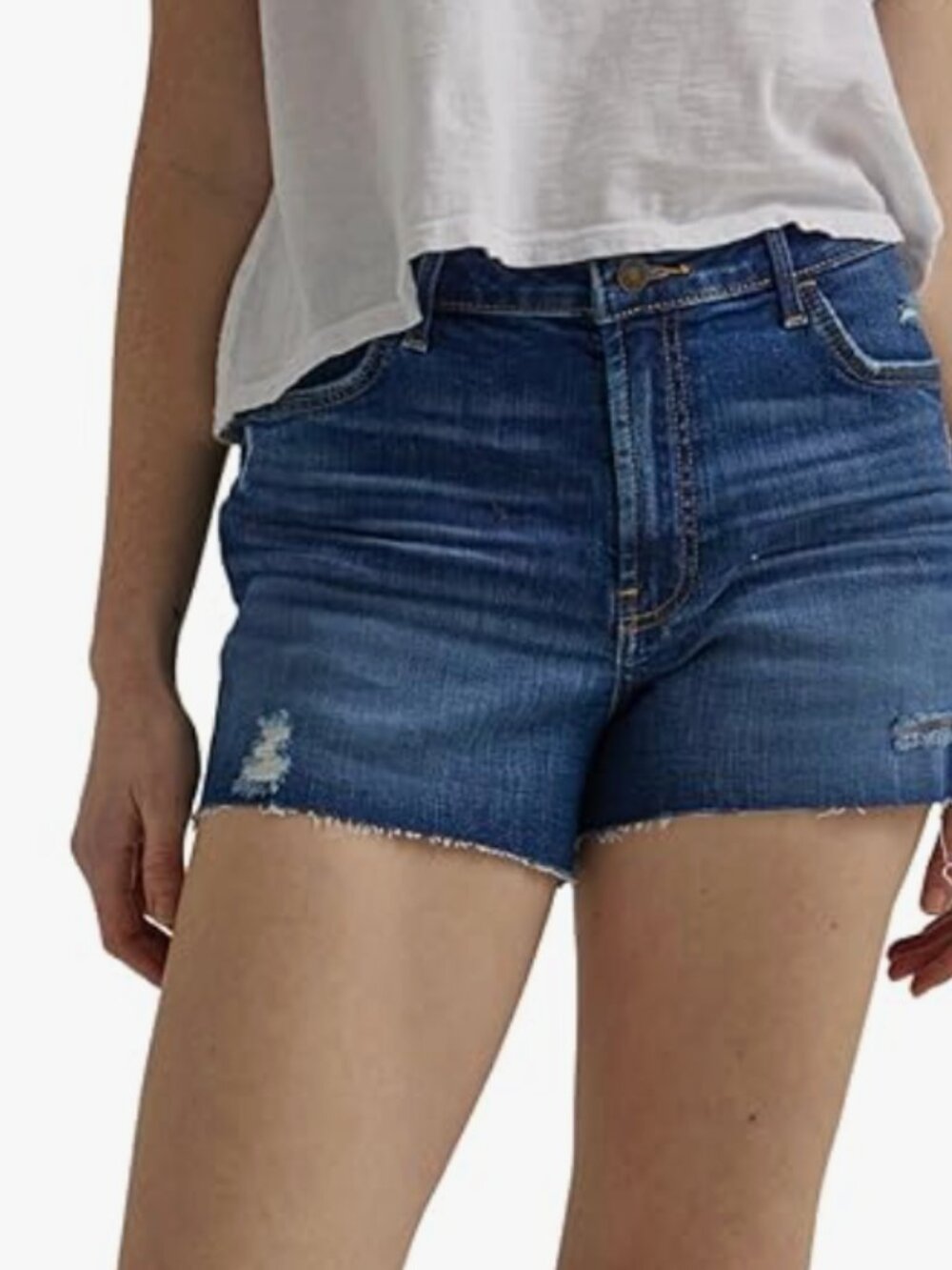 Wrangler Womens High-Rise Vintage Denim Short